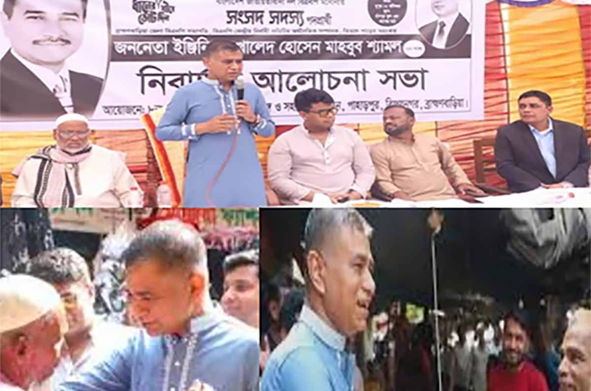 বিজয়নগরে প্রচার-প্রচারণা ব্যস্ততার সময় পার করছেন বিএনপির প্রার্থী - শ্যামল