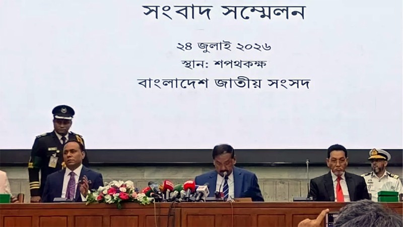 বিদায়ী রাষ্ট্রপতির মঙ্গল কামনা করলেন ভারপ্রাপ্ত রাষ্ট্রপতি