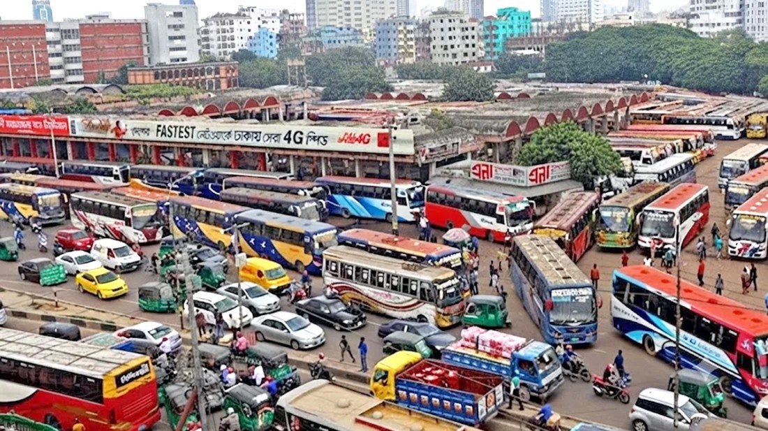 ফুলবাড়িয়ায় আজ থেকে ঢুকবে না আন্তঃজেলা বাস